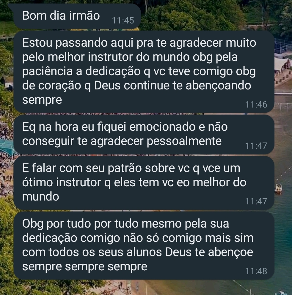Sequência de agradecimentos